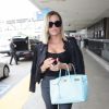 Khloé Kardashian arrive à l'aéroport de LAX à Los Angeles le 4 juin 2017
