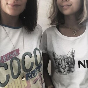 Alizée poste une photo avec sa fille Annily, 12 ans, sur Instagram, le 7 juin 2017.