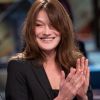 Exclusif - Carla Bruni-Sarkozy - Enregistrement de l'émission MerciBrassens, dans les studios de La Plaine Saint-Denis, le 31 janvier 2017 © Cyril Moreau / Bestimage