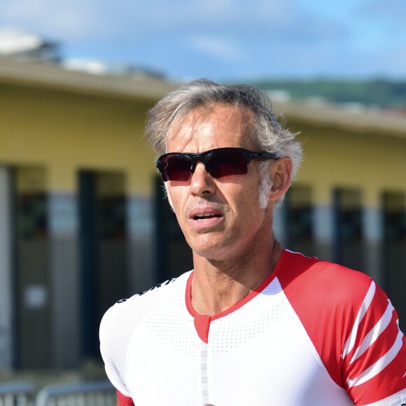 Exclusif - Paul Belmondo participe au Triathlon international de Deauville – Hoka One One, le 24 juin 2017. © Giancarlo Gorassini / Bestimage