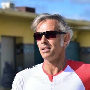 Exclusif - Paul Belmondo participe au Triathlon international de Deauville – Hoka One One, le 24 juin 2017. © Giancarlo Gorassini / Bestimage