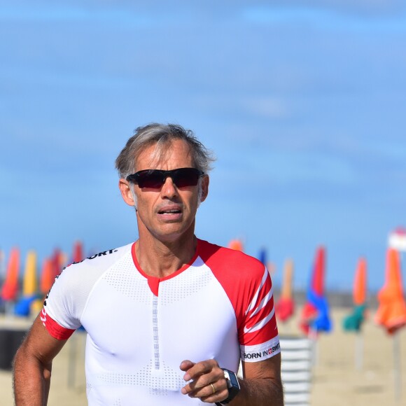 Exclusif - Paul Belmondo participe au Triathlon international de Deauville – Hoka One One, le 24 juin 2017. © Giancarlo Gorassini / Bestimage