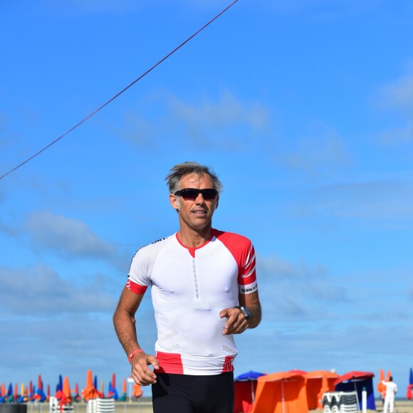 Exclusif - Paul Belmondo participe au Triathlon international de Deauville – Hoka One One, le 24 juin 2017. © Giancarlo Gorassini / Bestimage