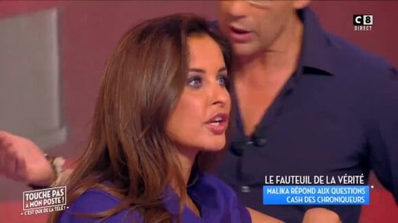 Gilles Verdez pas tendre avec Malika Ménard, le 26 juin 2017 dans TPMP sur C8.