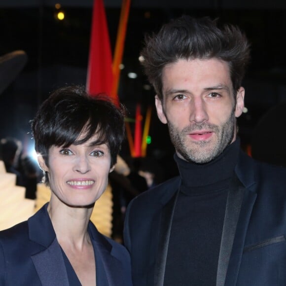 Marie-Claude Pietragalla et son mari Julien Derouault - Dîner annuel de la Société des Amis du musée national d'art moderne au Centre Pompidou à Paris, avec comme invité d'honneur J.P Goude, le 25 avril 2017. © CVS/Bestimage