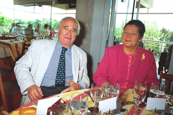 Simone Veil à Roland Garros, en 2001