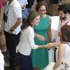 La reine Letizia et le roi Felipe VI d'Espagne lors de la 4ème édition de "como educar el talento emprendedor" à Gérone le 30 juin 2017.