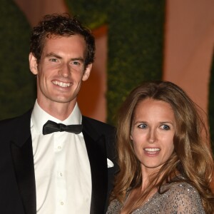 Andy Murray et sa femme Kim Sears lors du dîner de gala en l'honneur des vainqueurs du tournoi de Wimbledon 2016, Serena Williams et Andy Murray victorieux, au Guildhall à Londres le 10 juillet 2016.