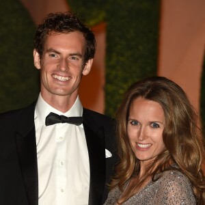 Andy Murray et sa femme Kim Sears lors du dîner de gala en l'honneur des vainqueurs du tournoi de Wimbledon 2016, Serena Williams et Andy Murray victorieux, au Guildhall à Londres le 10 juillet 2016.