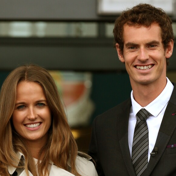 Kim Sears et Andy Murray en avril 2014 à Dunblane.