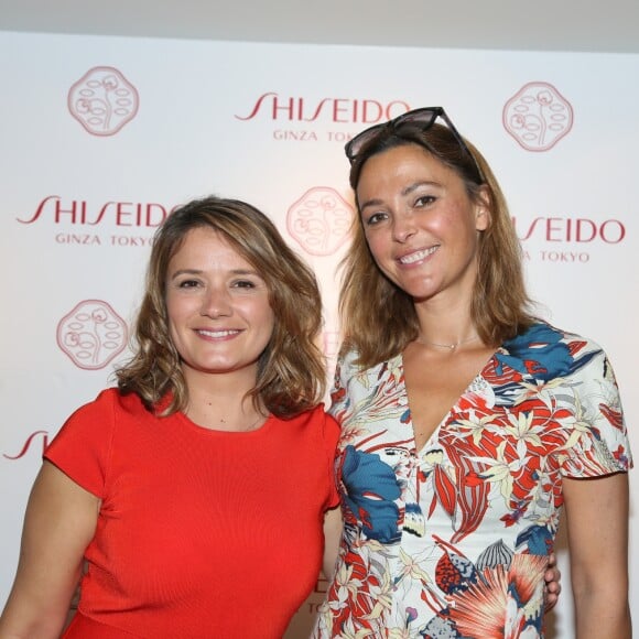 Semi-exclusif - Pascale de La Tour du Pin et Sandrine Quétier - Shiseido révèle "Eye Collection" sa nouveauté maquillage en collaboration avec Nicolas Ouchenir lors d'un cocktail chez Colette, à Paris, le 4 juillet 2017. © Denis Guignebourg/BestImage