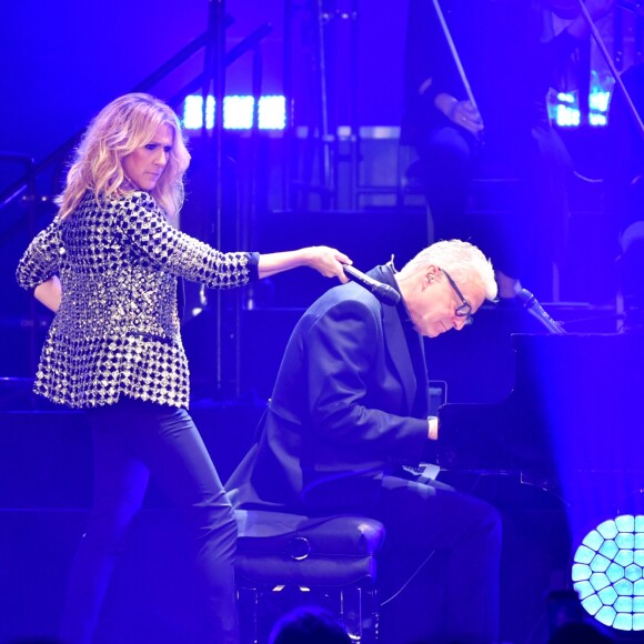 Céline Dion en concert à l'AccorHotels Arena, Paris, le 4 juillet 2017. © Lionel Urman/Bestimage