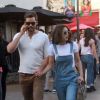 Austin Nichols et sa compagne Chloe Bennet sont allés faire du shopping à The Grove à Hollywood. Le 14 février 2016 CPA / Bestimage