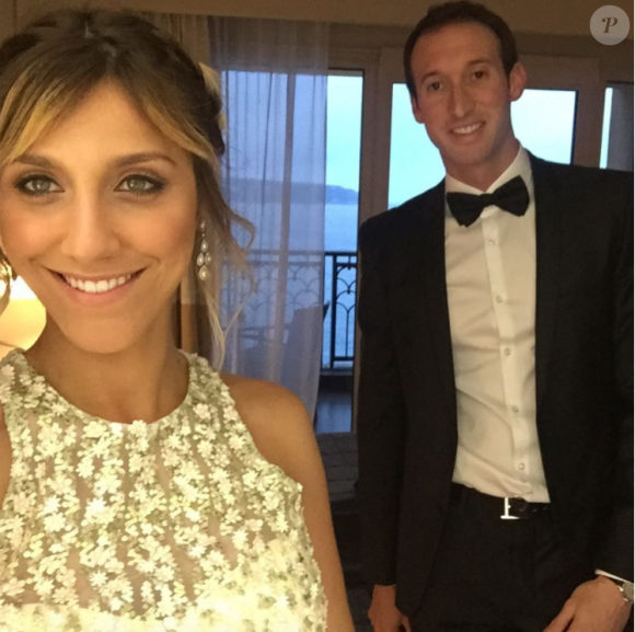 Fabien Gilot et Audrey Selles à Monte-Carlo en mars 2017 à l'occasion du Bal de la Rose, photo Instagram.