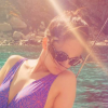 Agathe Auproux, sexy à Calvi en Corse. Juillet 2017.