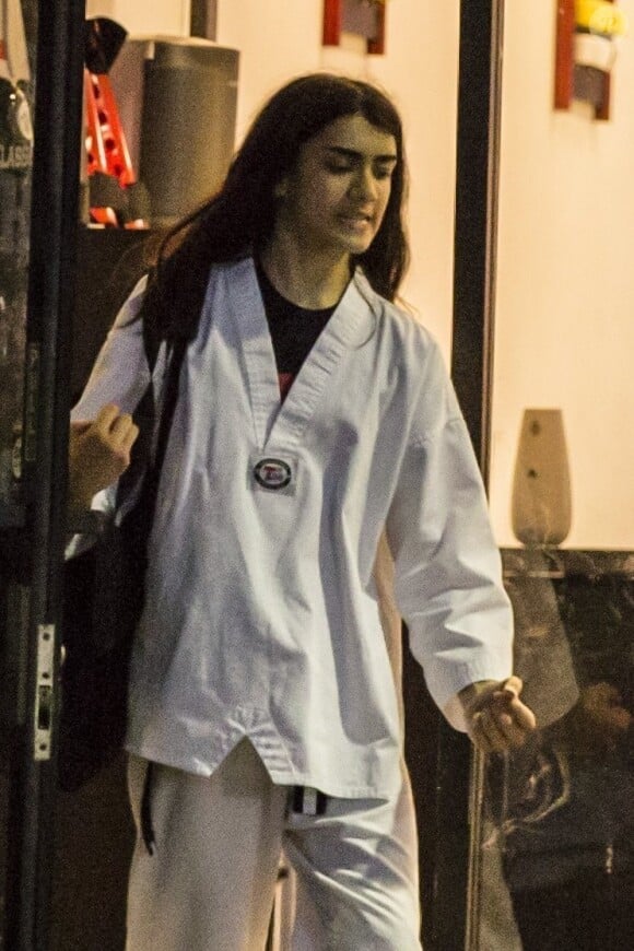 Exclusif - Bigi (Blanket) Jackson pendant son cours de karaté à Los Angeles, le 26 juin 2017