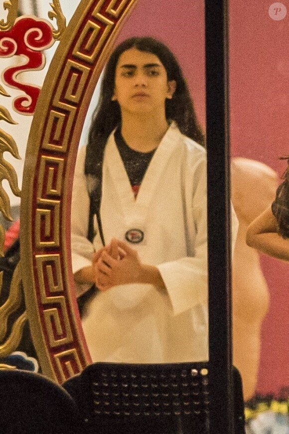 Exclusif - Bigi (Blanket) Jackson pendant son cours de karaté à Los Angeles, le 26 juin 2017