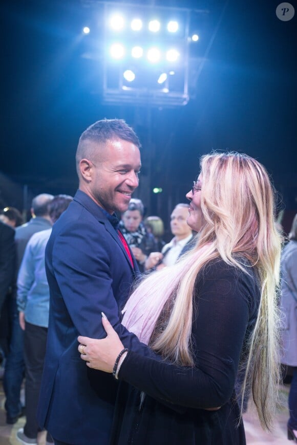 Exclusif - Prix Spécial - Loana Petrucciani (marraine 2017 de "Soupe En Scène") et son compagnon Phil Storm à la soirée "Soupe En Scène" au Cirque Pinder à Lyon, France, le 12 avril 2017. © Agence/Bestimage