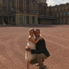 David Beckham célèbre le sixième anniversaire de sa fille Harper au Palais de Buckingham - Photo publiée sur Instagram le 10 juillet 2017.