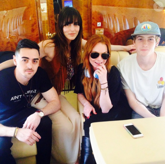 Michael Lohan Jr., Aliana Lohan, Lindsay Lohan et Cody Lohan sur Instagram le 11 avril 2015.