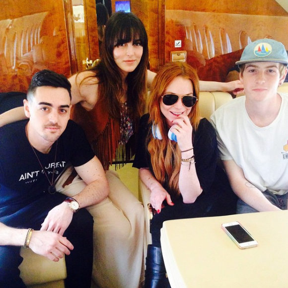 Michael Lohan Jr., Aliana Lohan, Lindsay Lohan et Cody Lohan sur Instagram le 11 avril 2015.
