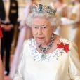 La reine Elizabeth II (photo) offrait un banquet officiel en l'honneur du roi Felipe VI et de la reine Letizia d'Espagne, le 12 juillet 2017 à Buckingham Palace, à l'occasion de leur visite officielle, la première d'un souverain espagnol au Royaume-Uni depuis 31 ans.