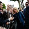 Brigitte Macron (Trogneux) lors du défilé du 14 juillet (fête nationale), place de la Concorde, à Paris, le 14 juillet 2017, avec comme invité d'honneur le président des Etats-Unis. © Denis Allard/Pool/Bestimage