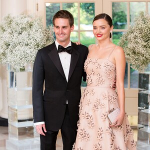Evan Spiegel et Miranda Kerr à Washington. Mai 2016.