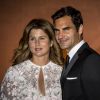 Roger et Mirka Federer assistent au dîner des champions de Wimbledon, à Londres, le 16 juillet 2017.
