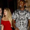 Exclusif  - Le joueur de football international français Paul Pogba (Manchester United) est allé diner en amoureux avec sa nouvelle compagne au restaurant TAO à Hollywood, le 7 juillet 2017.
