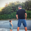 Franck Dubosc et son fils Milhan - Photo publiée sur Instagram en septembre 2016