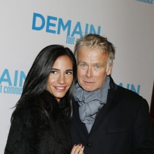 Franck Dubosc et sa femme Danièle lors de l'avant-première du film "Demain tout commence" au Grand Rex à Paris le 28 novembre 2016.