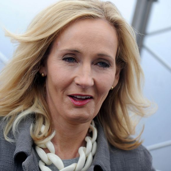 J.K. Rowling visite l'Empire State Building à New York, le 9 avril 2015.