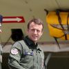 Le président de la République Emmanuel Macron en visite à la base aérienne 125 d'Istres, le 20 juillet 2017. © Dominique Jacovides/Bestimage