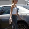 Exclusif - Lily-Rose Depp fait du shopping à Los Angeles le 10 juillet 2017.
