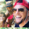 Norbert Tarayre en vacances en famille en Ardèche, le 24 juillet 2017.