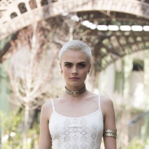 Cara Delevingne au défilé de mode Haute Couture automne-hiver 2017/2018 "Chanel" au Grand Palais. Paris, le 4 juillet 2017 © Olivier Borde/Bestimage