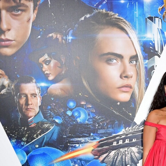 Rihanna et Cara Delevingne lors de la première de Valerian and the City of a Thousand Planets au Cineworld de Leicester Square, Londres, le 24 juillet 2017.