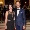 Romain Grosjean et sa femme Marion Jollès Grosjean - Gala de charité organisé par Romain Grosjean au profit de l'association "Enfance et Cancer" à l'hôtel InterContinental à Paris, le 9 septembre 2015.