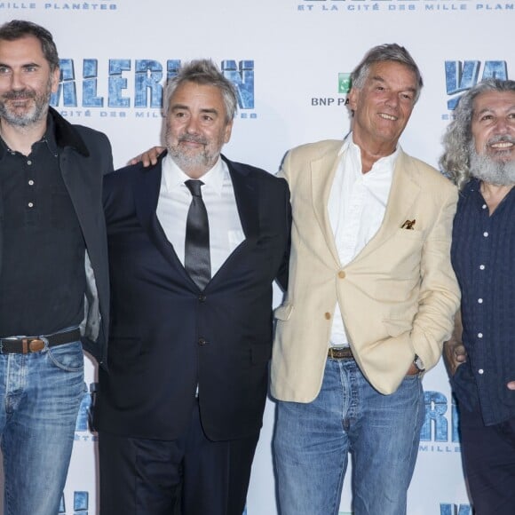 Guest, Luc Besson, Benoît Jacquot et Alain Chabat - Avant-première du film "Valérian et la Cité des mille planètes" de L. Besson à la Cité du Cinéma à Saint-Denis, le 25 juillet 2017. © Olivier Borde/Bestimage