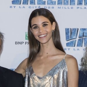 Sasha Luss (habillée en Dior), Luc Besson, Pauline Hoarau, Alain Chabat et Aymeline Valade - Avant-première du film "Valérian et la Cité des mille planètes" de L. Besson à la Cité du Cinéma à Saint-Denis, le 25 juillet 2017. © Olivier Borde/Bestimage