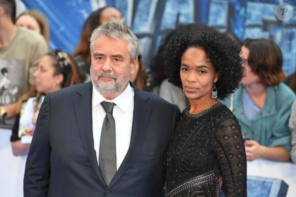 Luc Besson et sa femme Virginie Besson à la première de ‘Valerian' au Cineworld à Leicester Square à Londres, le 24 juillet 2017