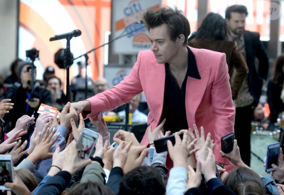 Harry Styles sur le plateau de l'émission TV "Today" à New York. Le 9 mai 2017.