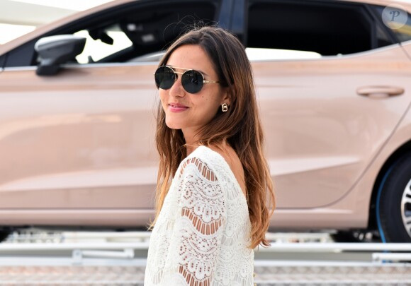 Joyce Jonathan - Lancement de la nouvelle Seat Ibiza Place de la Fontaine aux Lions sur le parvis de la Villette à Paris le 21 juin 2017.