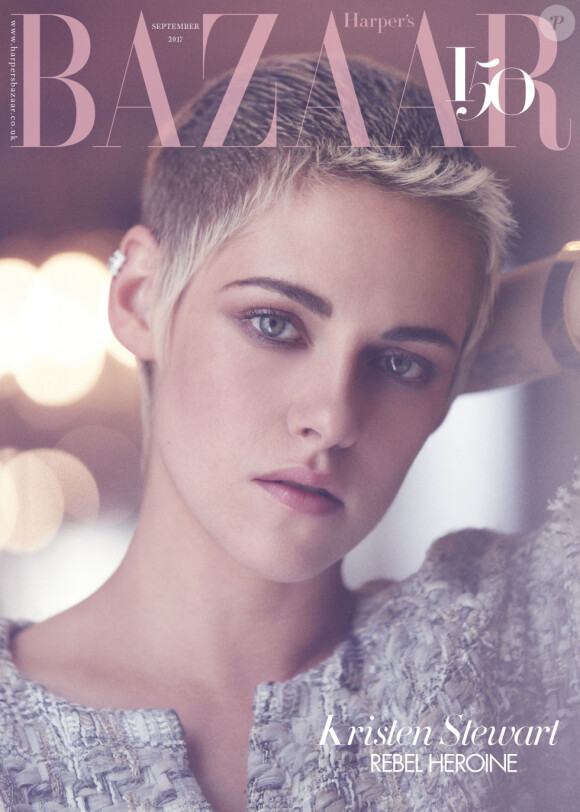 Kristen Stewart en couverture du numéro de septembre d'Harper's Bazaar.