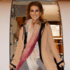 Céline Dion en chemin pour son concert à Glasgow, le dernier de sa tournée 2017, le 5 août