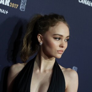 Lily-Rose Depp (robe Chanel) - Photocall de la 42e cérémonie des Cesar à la salle Pleyel à Paris, le 24 février 2017. © Dominique Jacovides - Olivier Borde / Bestimage