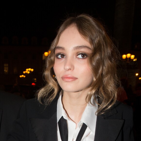 Lily-Rose Depp - Arrivées à la soirée des Révélations César 2017 dans les Salons Chaumet à Paris le 16 janvier 2017.