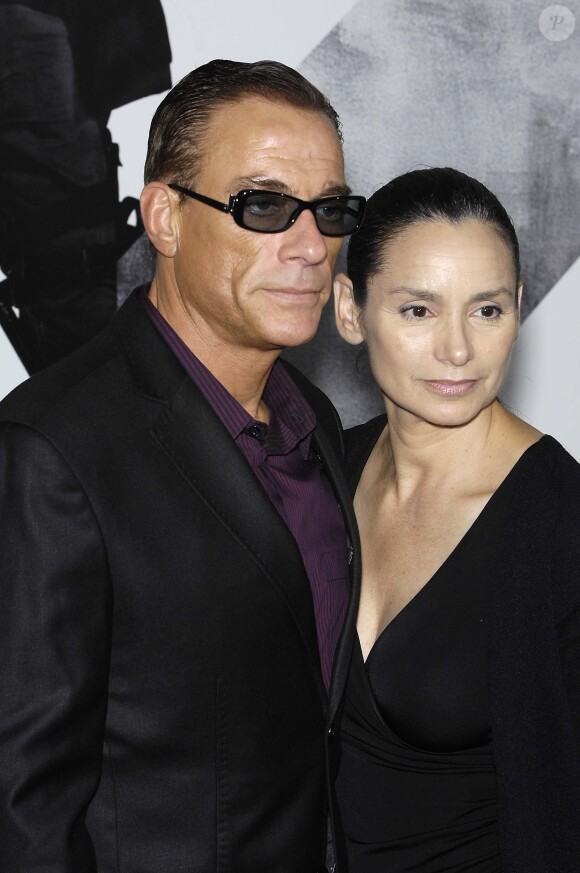 Jean-Claude Van Damme et Gladys Portugues à Los Angeles le 15/08/2012.