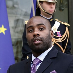 Teddy Riner - François Hollande reçoit sa Majesté Mohammed VI, Roi du Maroc au palais de l'Elysée à Paris pour un déjeuner le 2 mai 2017. © Stéphane Lemouton / Bestimage